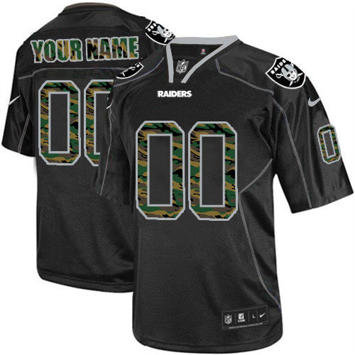 Custom Las Vegas Raiders camo Elite jersey