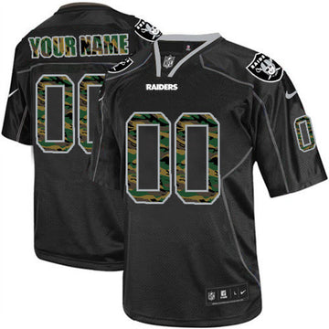 Custom Las Vegas Raiders camo Elite jersey