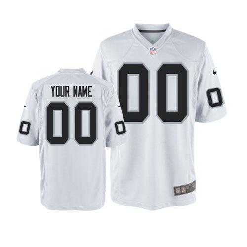 Custom Las Vegas Raiders white Game jersey