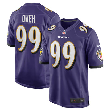 Odafe Oweh Baltimore Ravens purple Game jersey