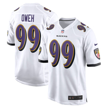 Odafe Oweh Baltimore Ravens white jersey