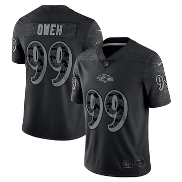 Odafe Oweh Rflctv Baltimore Ravens black Limited jersey