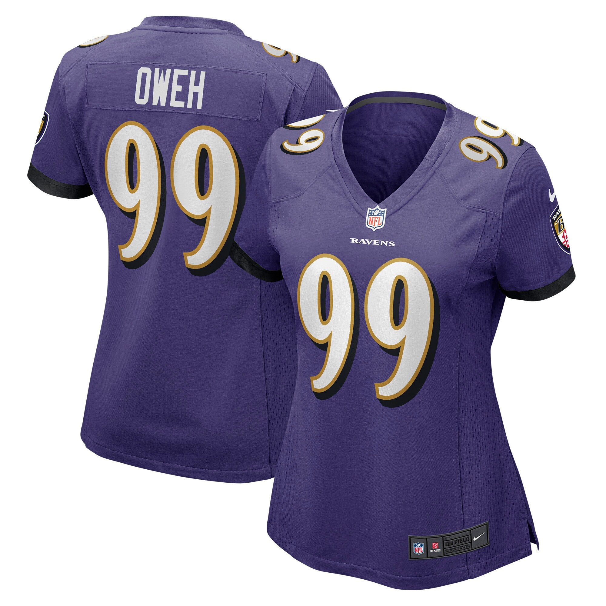 Odafe Oweh Baltimore Ravens purple jersey