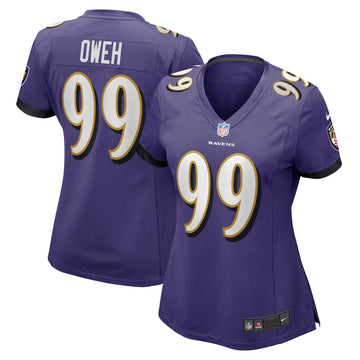 Odafe Oweh Baltimore Ravens purple jersey