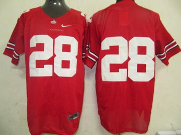 Ohio State Ohio State 28 red jersey