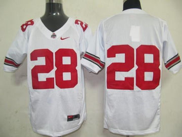 Ohio State Ohio State 28 white jersey