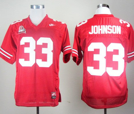 Ohio State Ohio State 33 Johnson red jersey