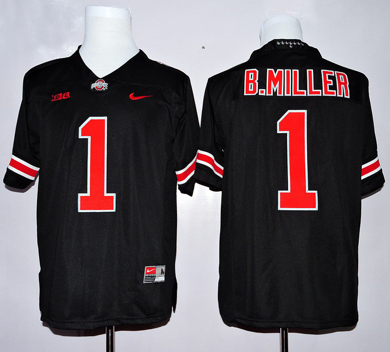B.Miller Ohio State Buckeyes black jersey