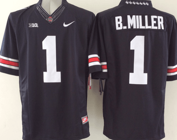 B.Miller Ohio State Buckeyes black jersey