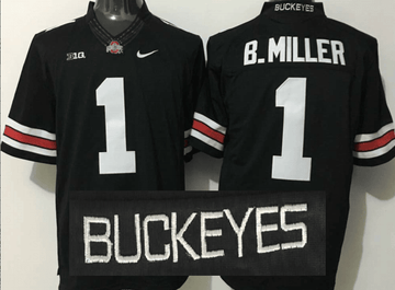 B.Miller Ohio State Buckeyes black jersey