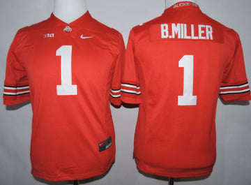 B.Miller Ohio State Buckeyes red jersey