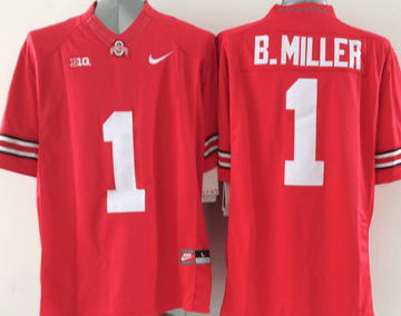 B.Miller Ohio State Buckeyes red jersey