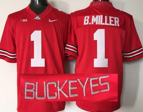 B.Miller Ohio State Buckeyes red jersey