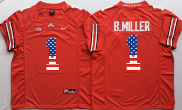 B.Miller Ohio State Buckeyes red jersey