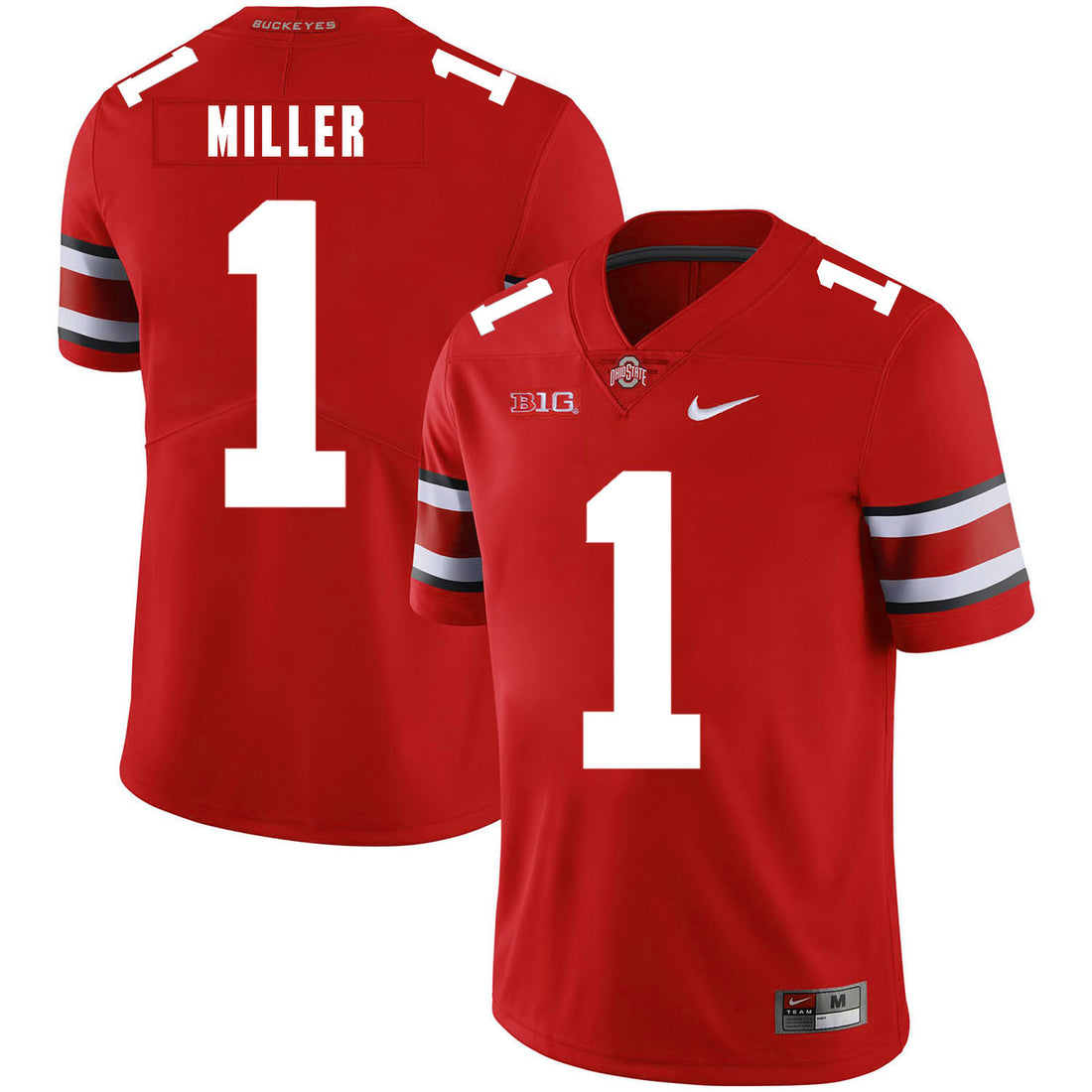 Braxton Miller Ohio State Buckeyes red jersey
