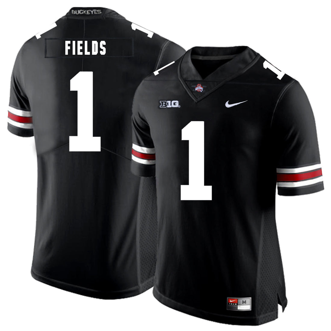 Justin Fields Ohio State Buckeyes black Limited jersey