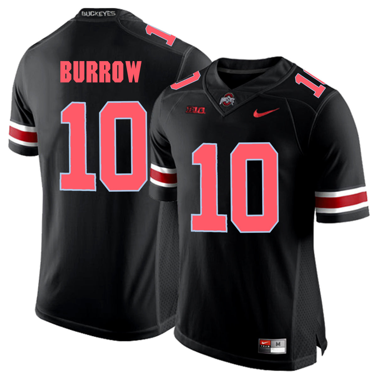 Joe Burrow Blackout College Ohio State Buckeyes jersey