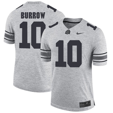 Joe Burrow Ohio State Buckeyes gray jersey