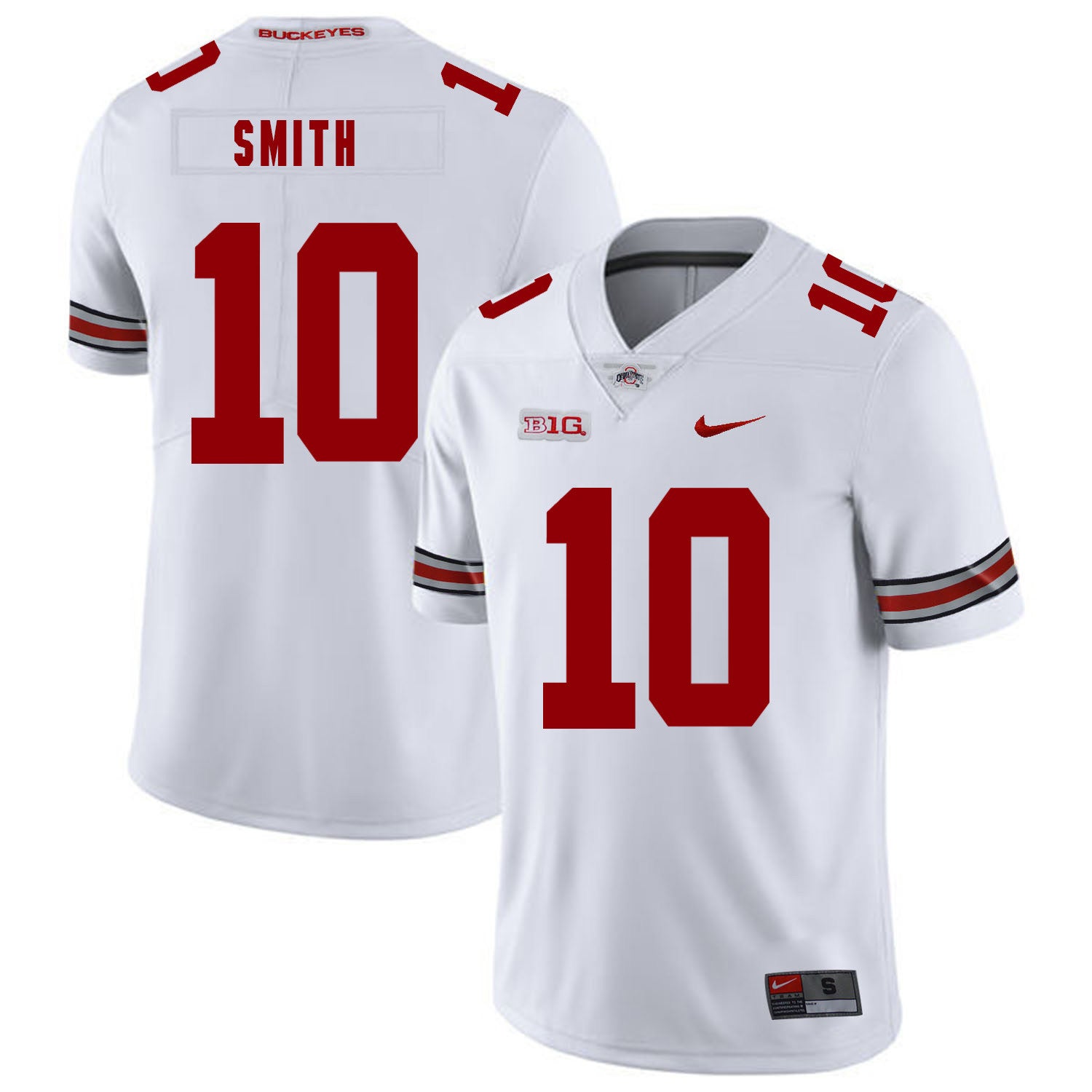 Troy Smith Ohio State Buckeyes white jersey