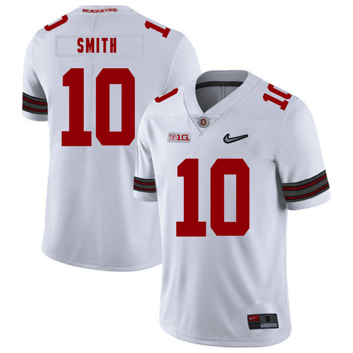 Troy Smith Ohio State Buckeyes white jersey