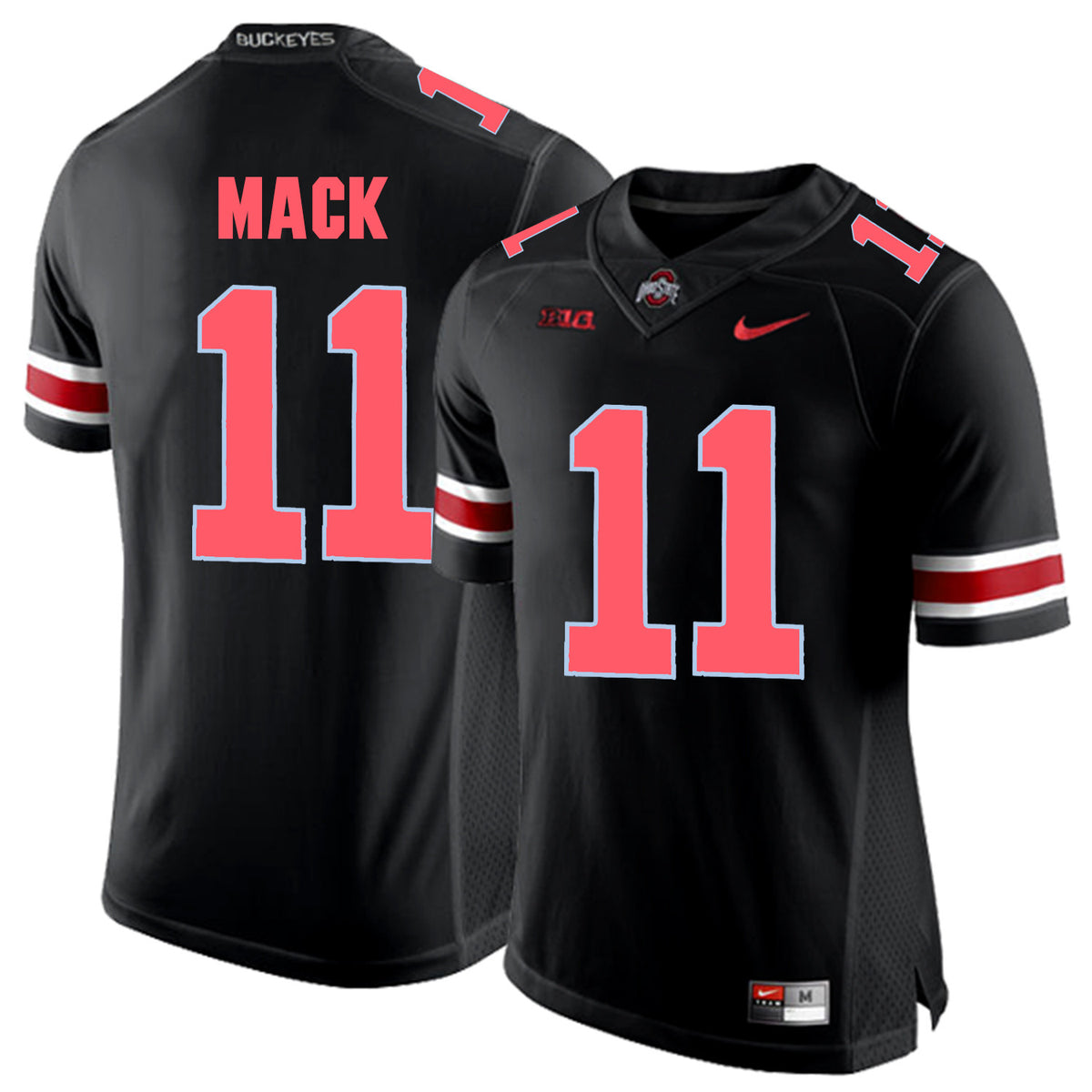 Austin Mack Blackout College Ohio State Buckeyes jersey