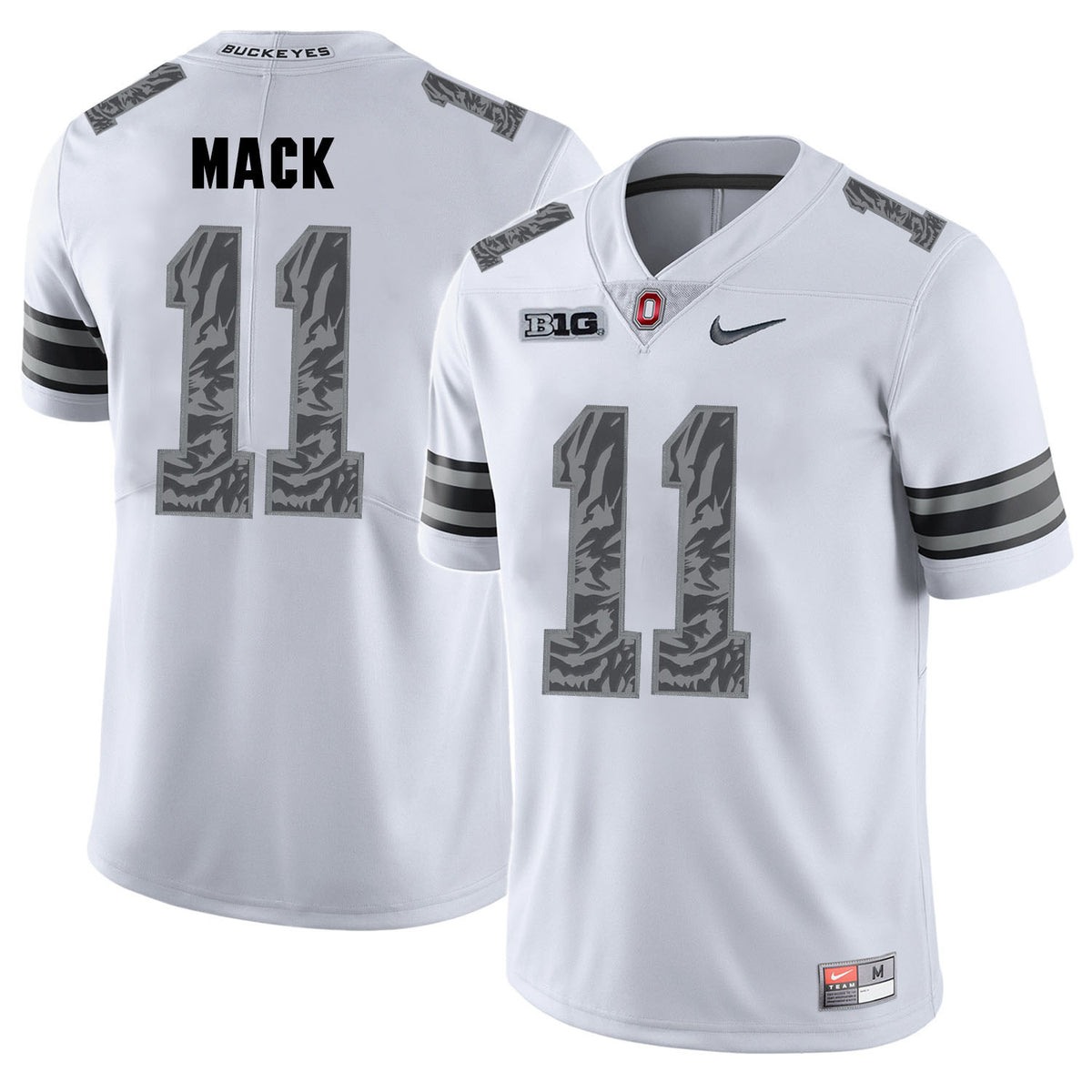 Austin Mack Ohio State Buckeyes white Shadow jersey
