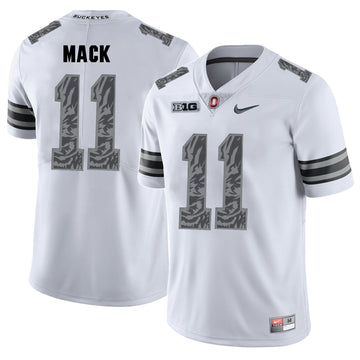 Austin Mack Ohio State Buckeyes white Shadow jersey