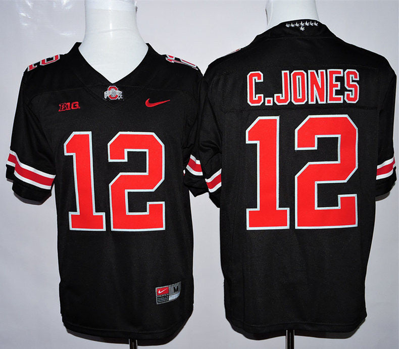 C.Jones Ohio State Buckeyes black jersey