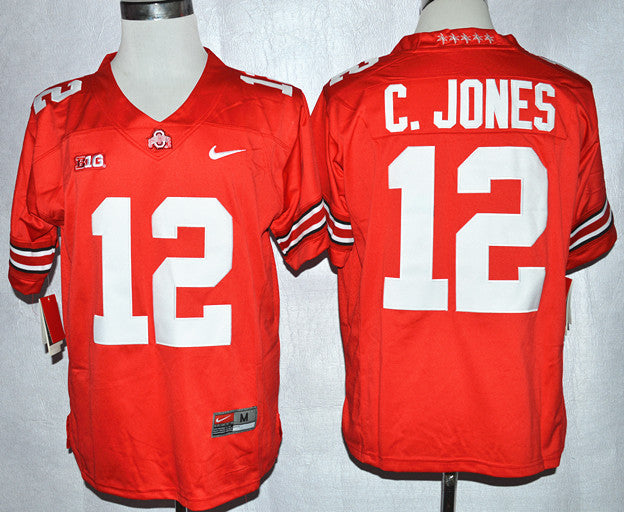 C.Jones Ohio State Buckeyes red jersey