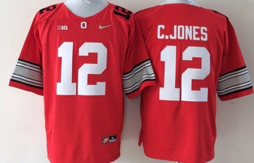 C.Jones Ohio State Buckeyes red jersey