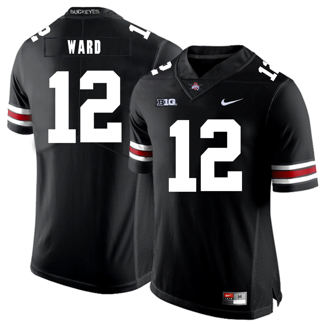 Denzel Ward Ohio State Buckeyes black jersey