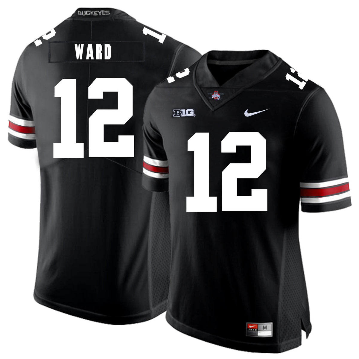 Denzel Ward Ohio State Buckeyes black jersey