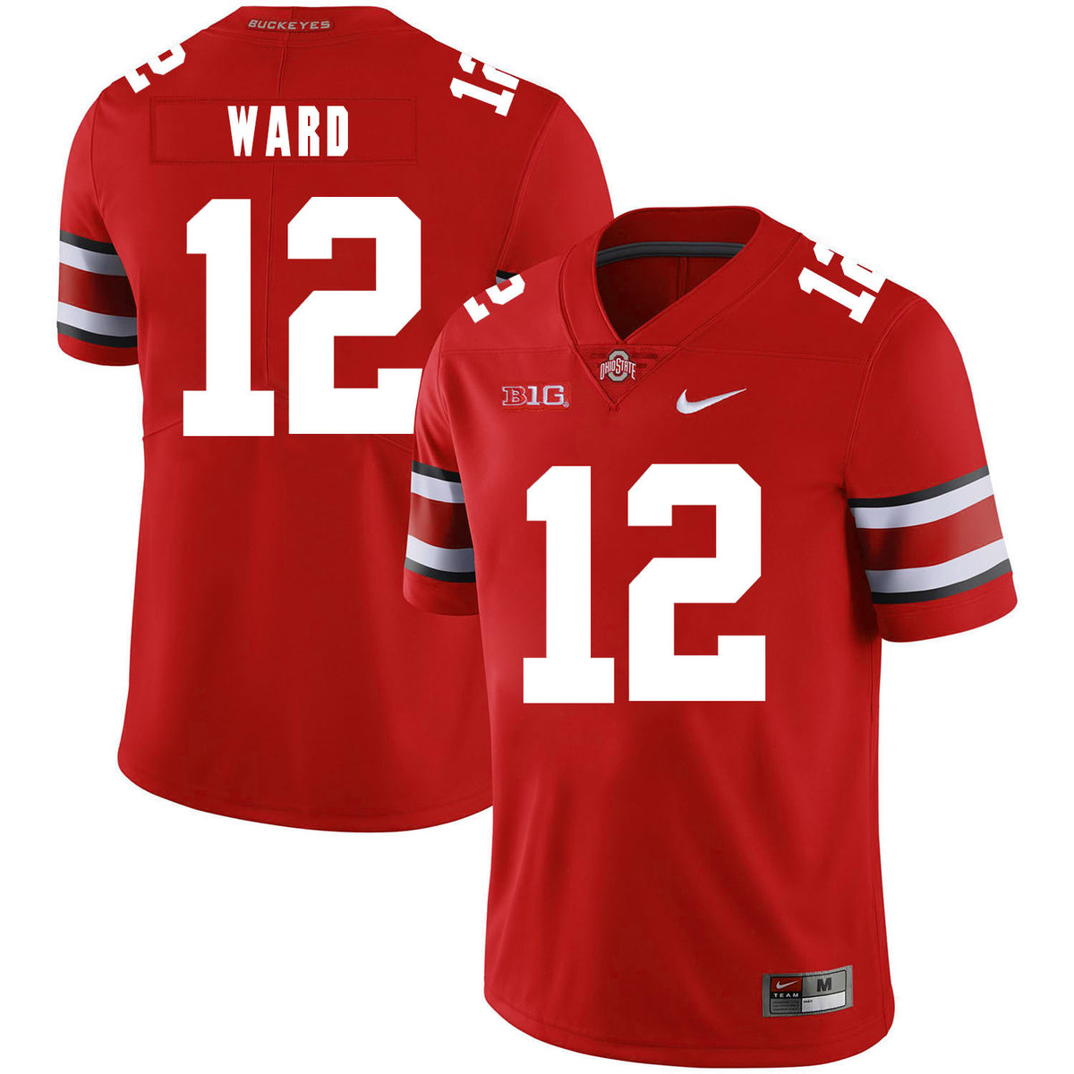 Denzel Ward Ohio State Buckeyes red jersey