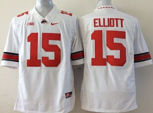 Elliott Ohio State Buckeyes white jersey
