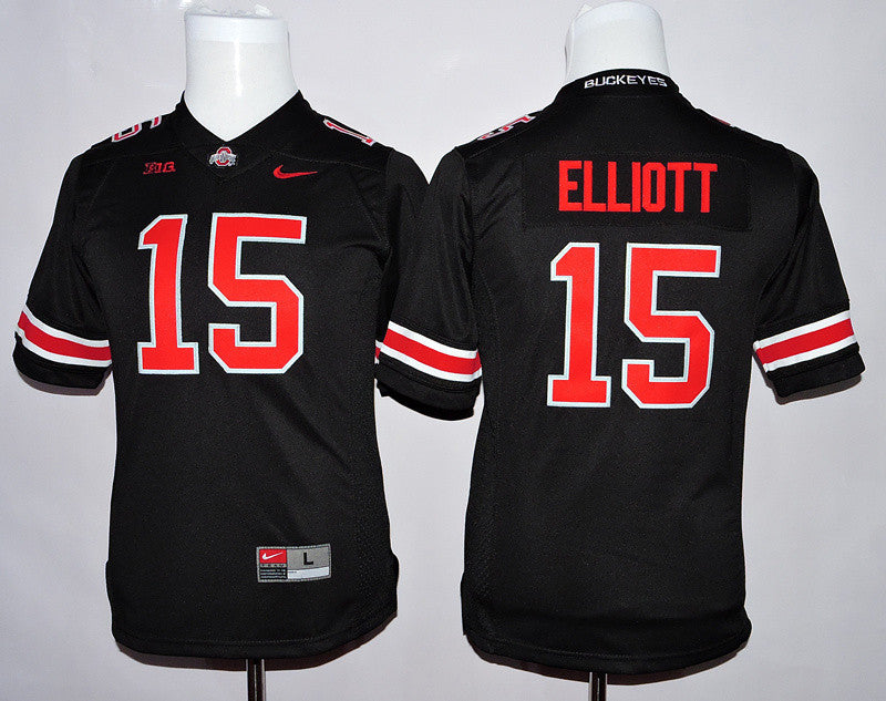 Ezekiel Elliott Ohio State Buckeyes black jersey