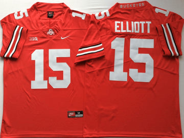 Ezekiel Elliott Ohio State Buckeyes red jersey