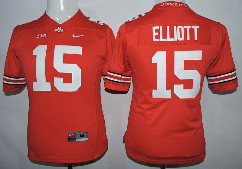 Ezekiel Elliott Ohio State Buckeyes red jersey