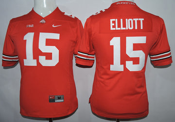 Ezekiel Elliott Ohio State Buckeyes red jersey