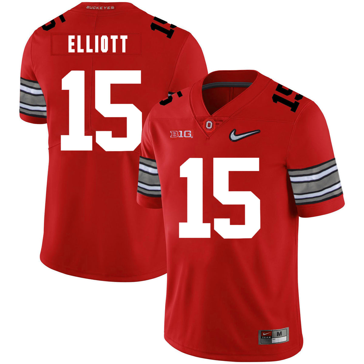 Ezekiel Elliott Ohio State Buckeyes red jersey