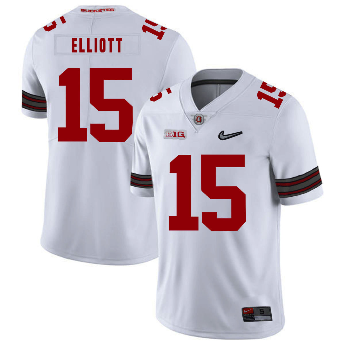 Ezekiel Elliott Ohio State Buckeyes white jersey