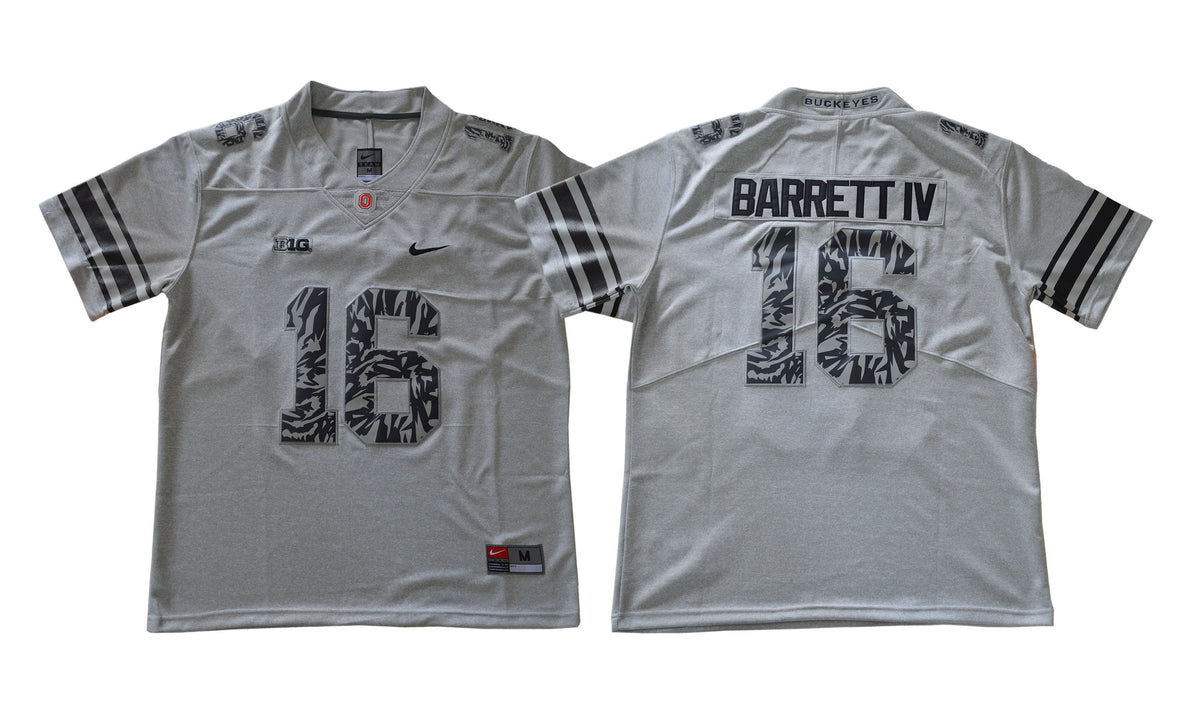 J.T. IV Ohio State Buckeyes gray jersey