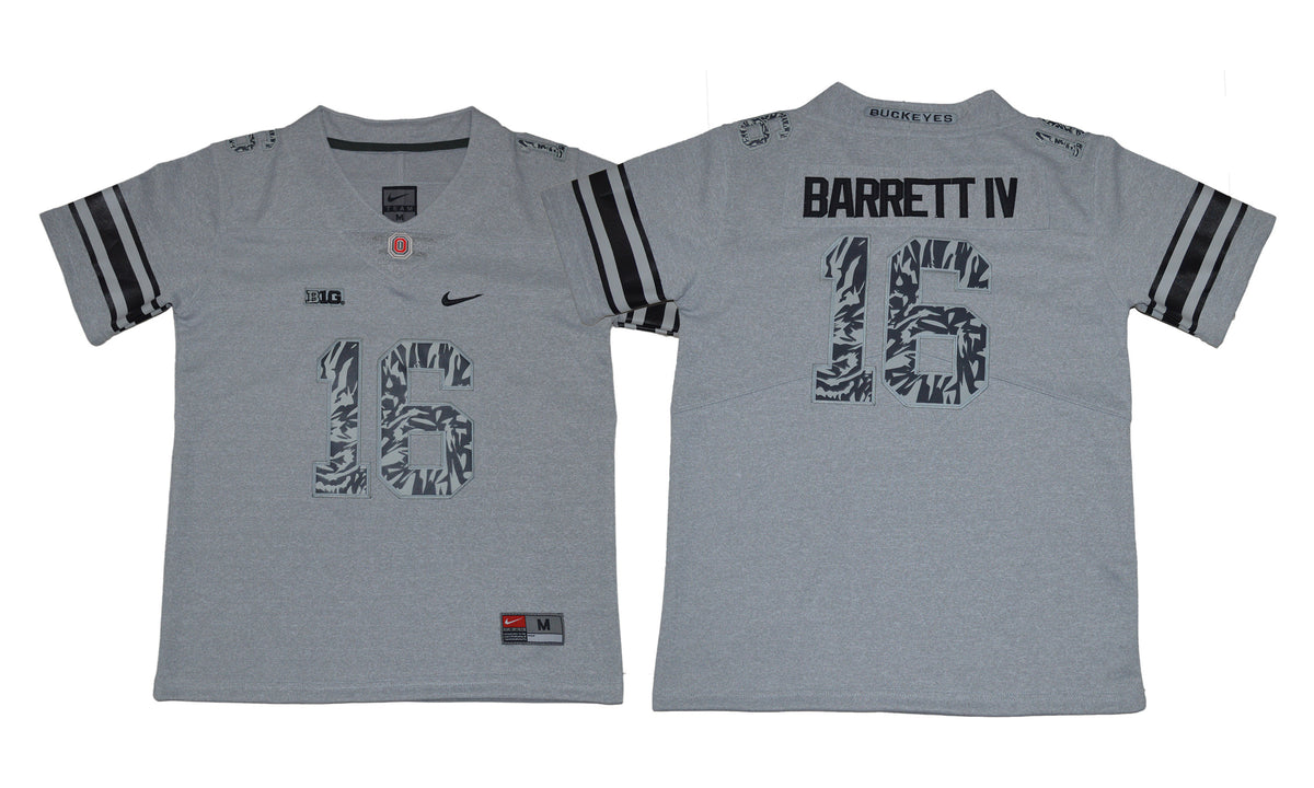 J.T. IV Ohio State Buckeyes gray jersey