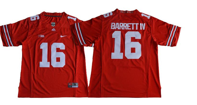 J.T. IV Ohio State Buckeyes red jersey