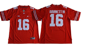 J.T. IV Ohio State Buckeyes red jersey
