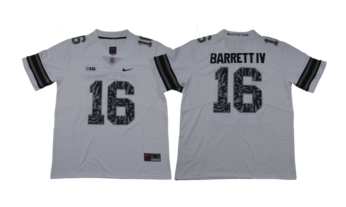J.T. IV Ohio State Buckeyes white jersey