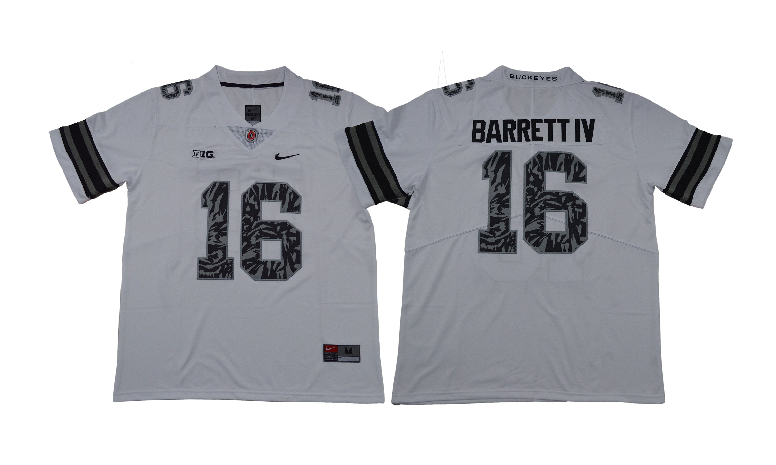 J.T. IV Ohio State Buckeyes white jersey