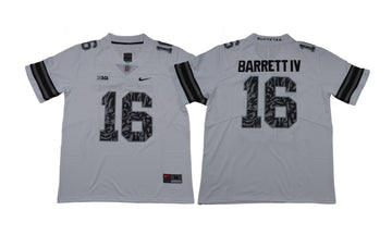 J.T. IV Ohio State Buckeyes white jersey