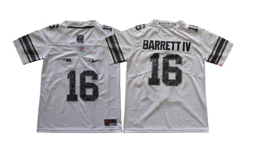 J.T. IV Ohio State Buckeyes white jersey