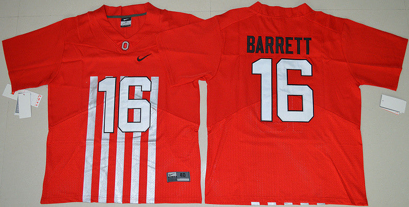 J.T Ohio State Buckeyes red Throwback jersey
