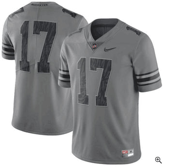 Ohio State Buckeyes gray jersey